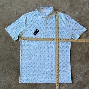 NWT Johnnie-O Performance Polo - Pineapple print